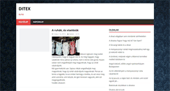 Desktop Screenshot of ditex.hu
